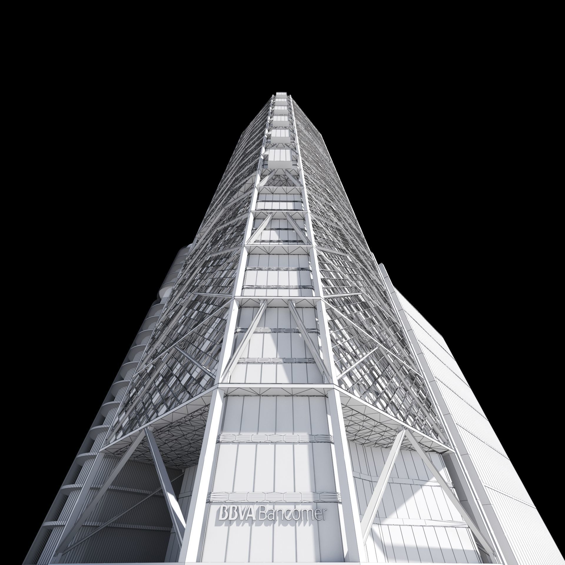 BBVA Bancomer Tower 3D model_6