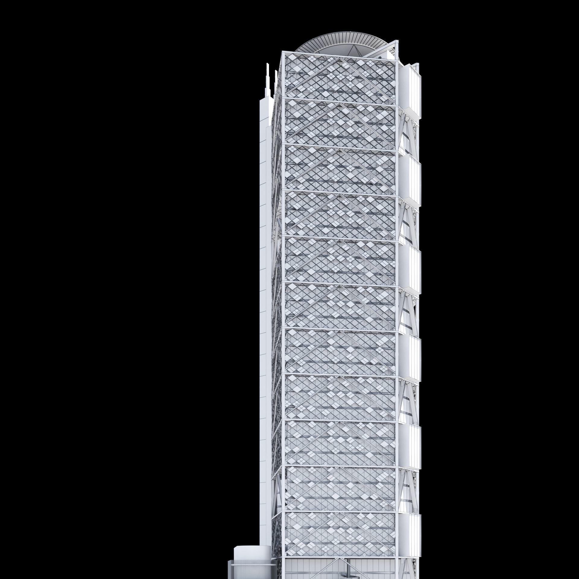 BBVA Bancomer Tower 3D model_10