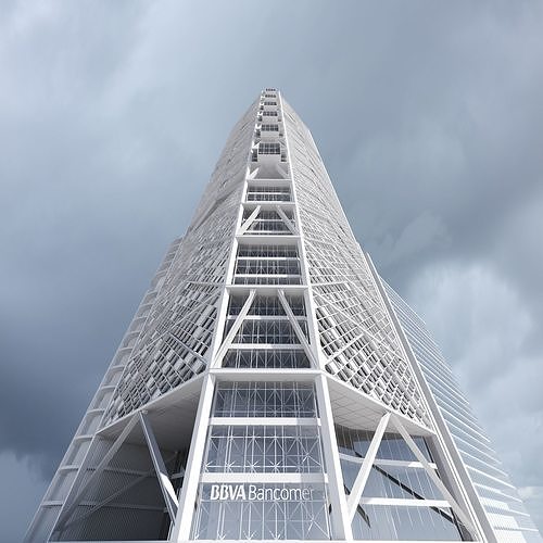BBVA Bancomer Tower 3D model 3
