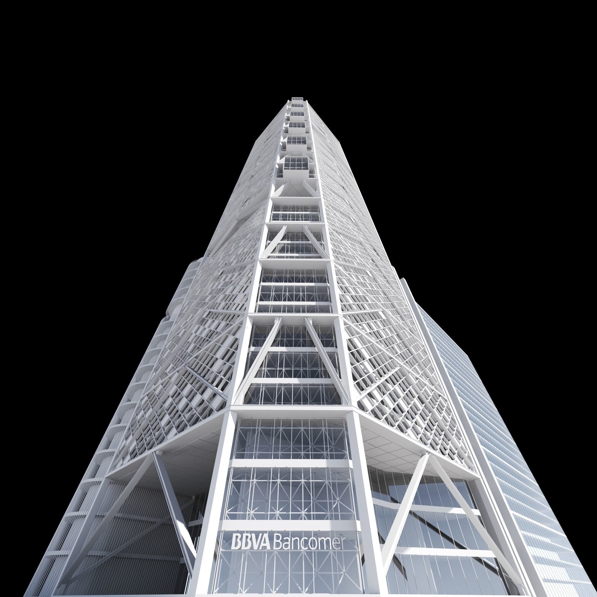 BBVA Bancomer Tower 3D model_5