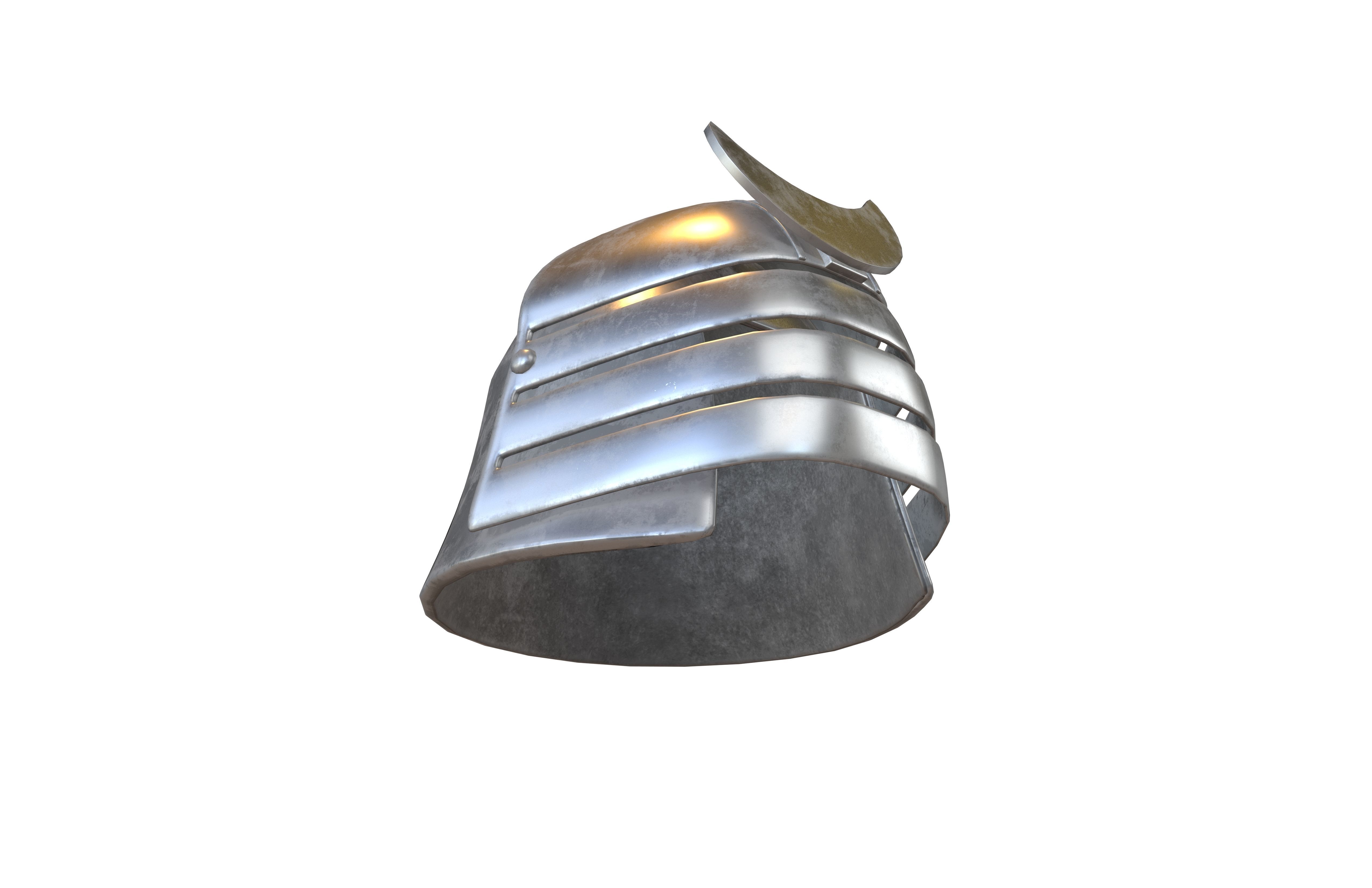 War Helmet V3 002 Low-poly 3D model_3