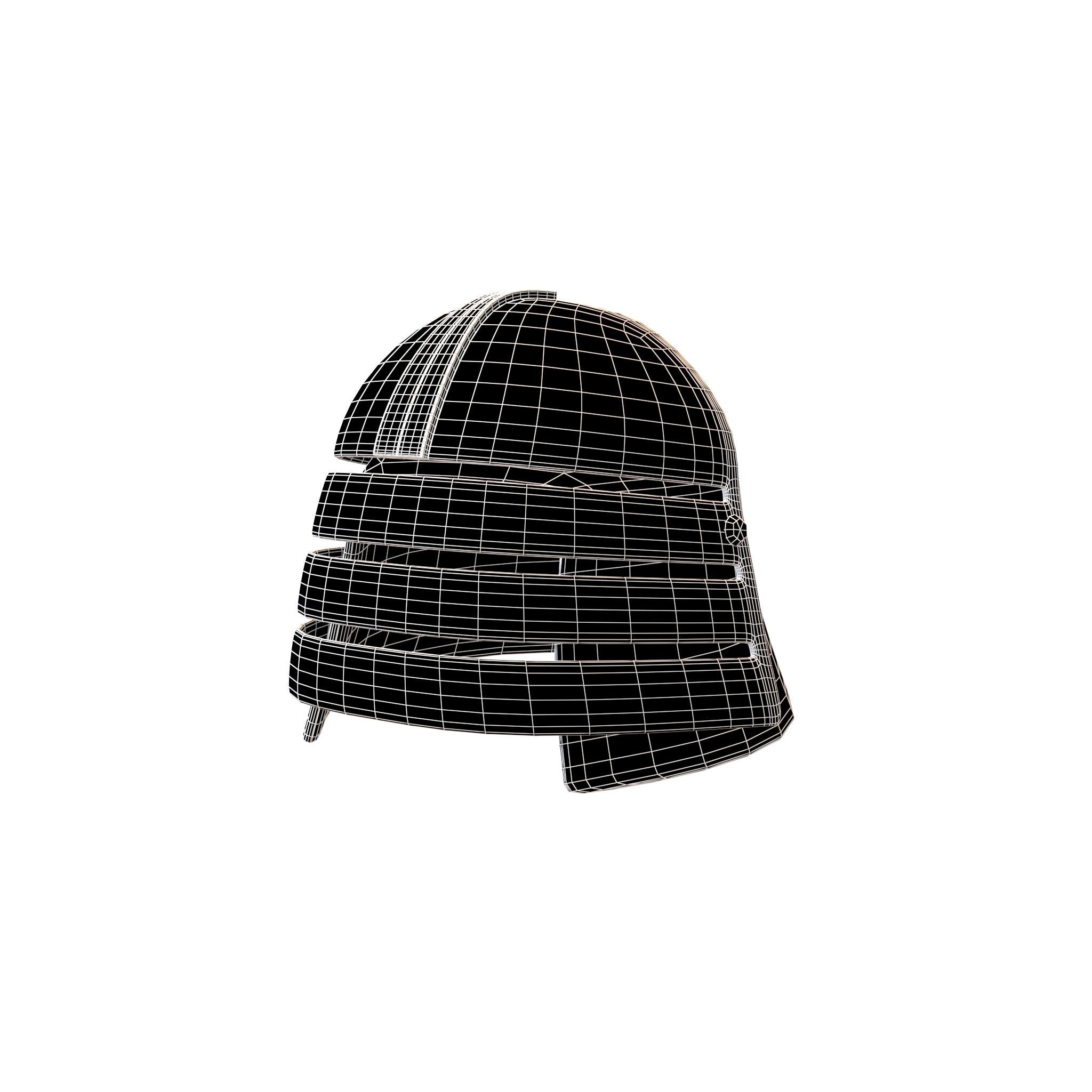 War Helmet V3 004 Low-poly 3D model_7