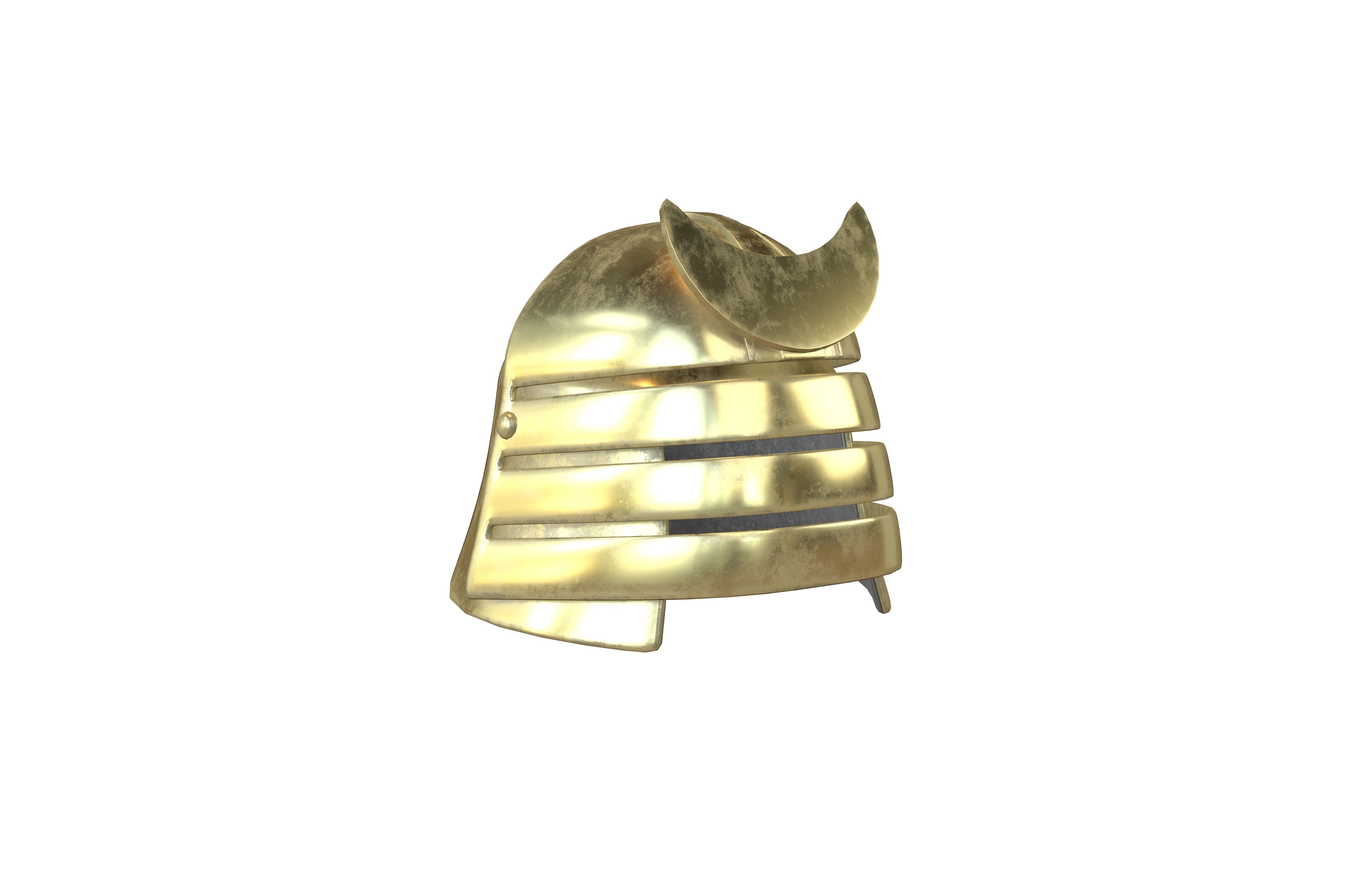 War Helmet V3 004 Low-poly 3D model_1