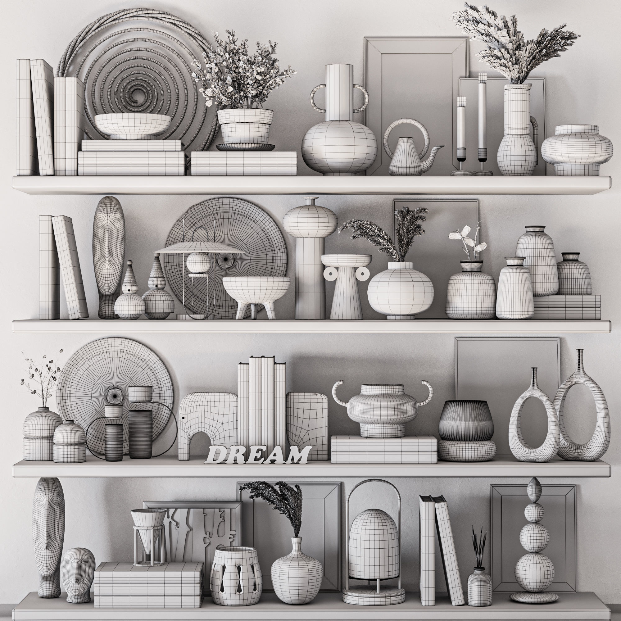 decorative set28 3D model_10