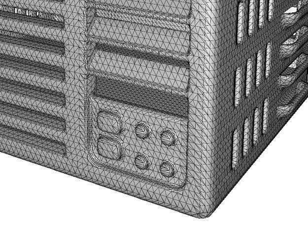 Metallic Air Conditioner Frame 3D model_4