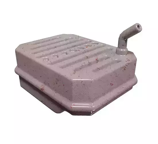 Metallic Car Fuel Tank Low-poly 3D model
