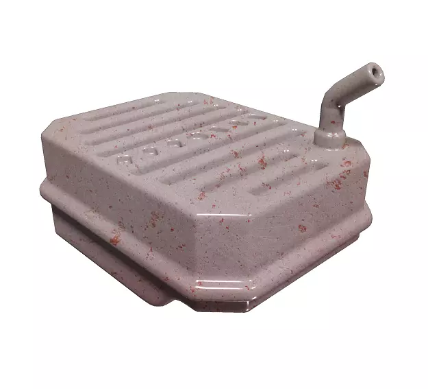 Metallic Car Fuel Tank Low-poly 3D model