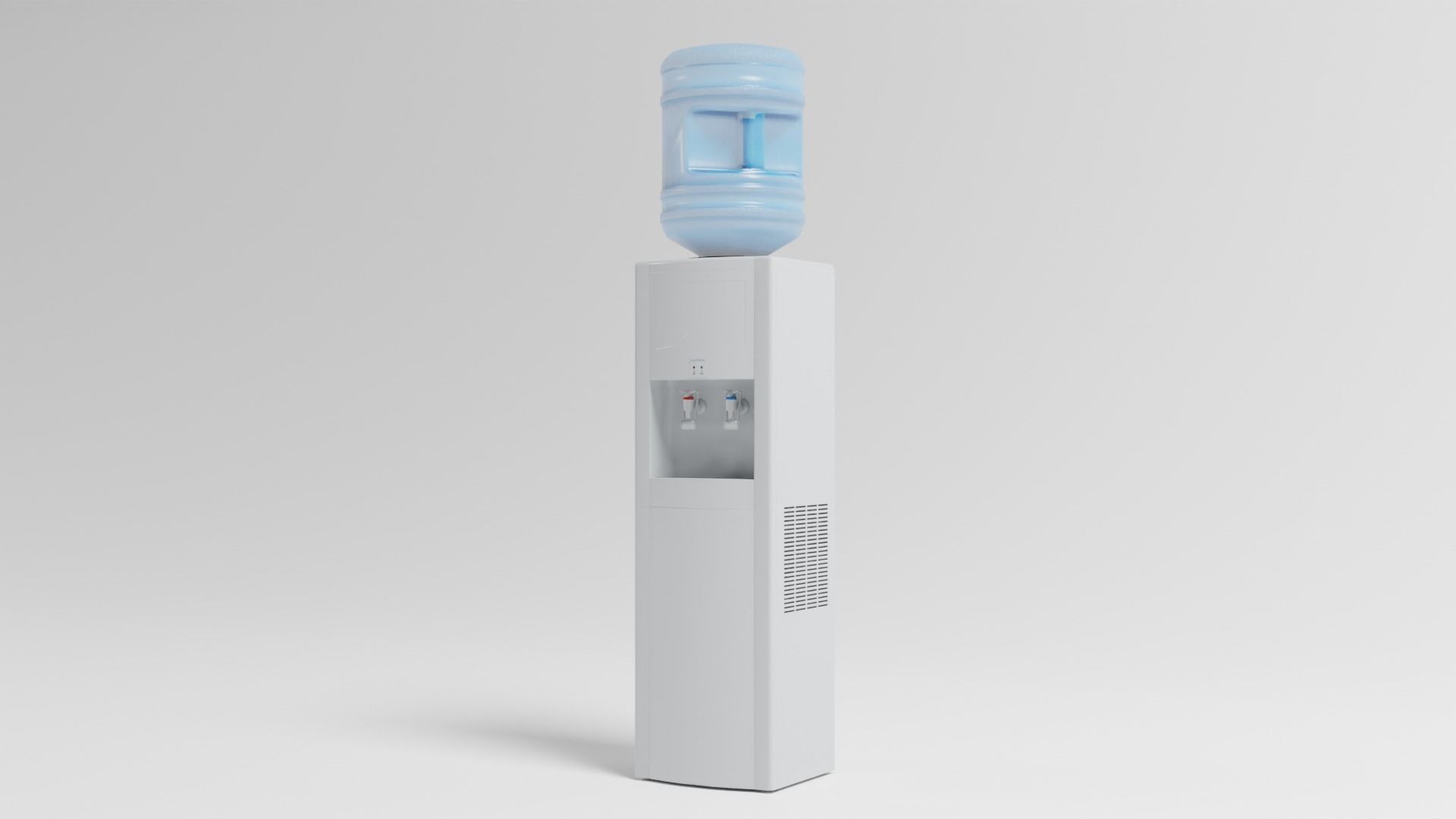 Water cooler Low-poly 3D model_3
