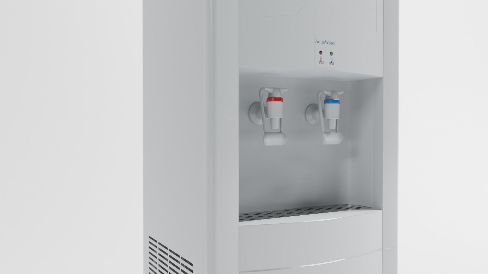 Water cooler Low-poly 3D model_6