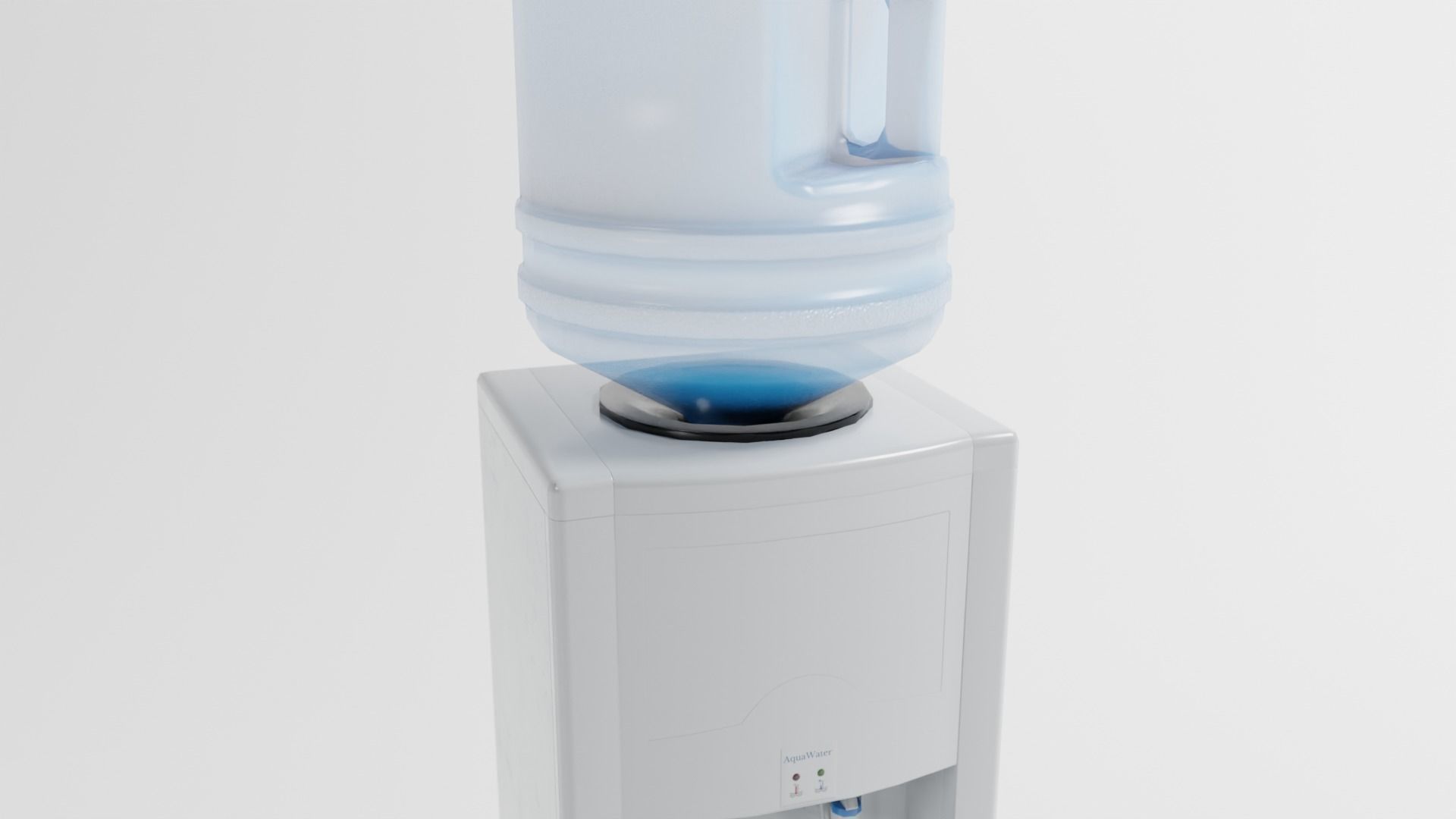 Water cooler Low-poly 3D model_5