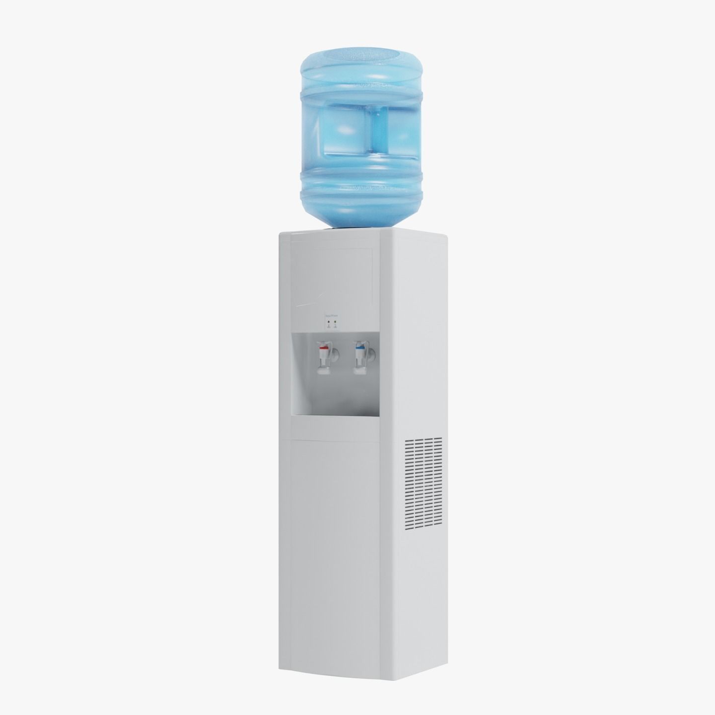 Water cooler Low-poly 3D model_0