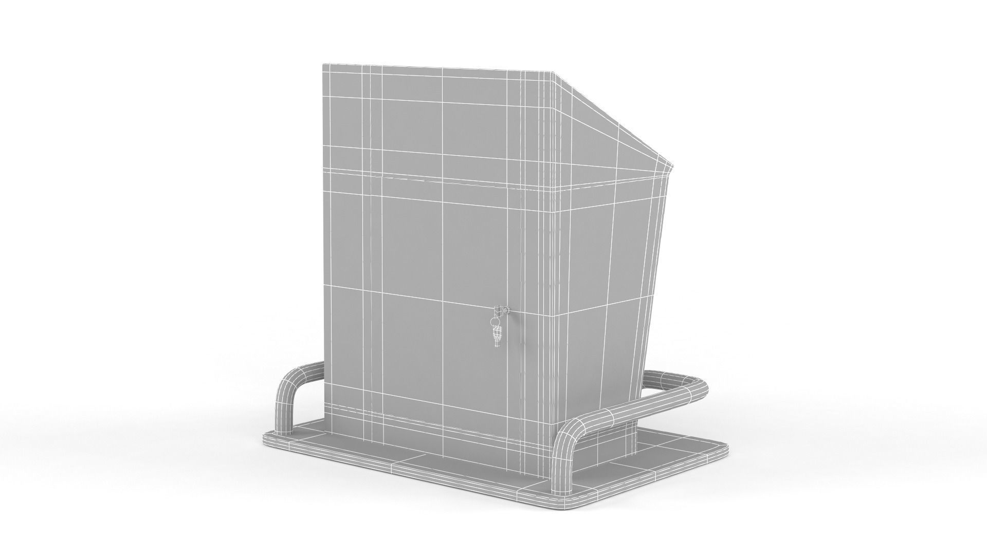 Information Kiosk 3D model_10