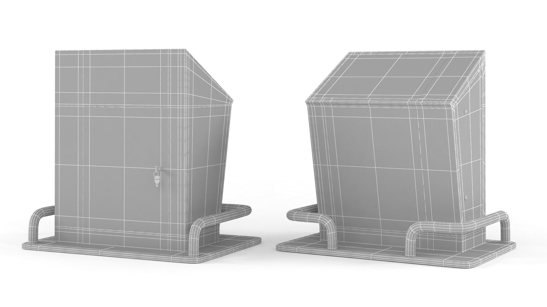 Information Kiosk 3D model_6