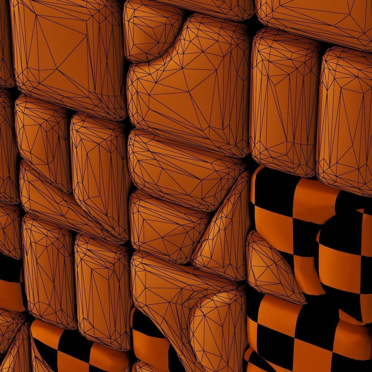 Panel stone smooth clear facture n1 3D model_17