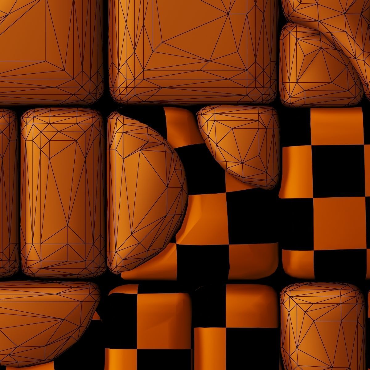 Panel stone smooth clear facture n1 3D model_20