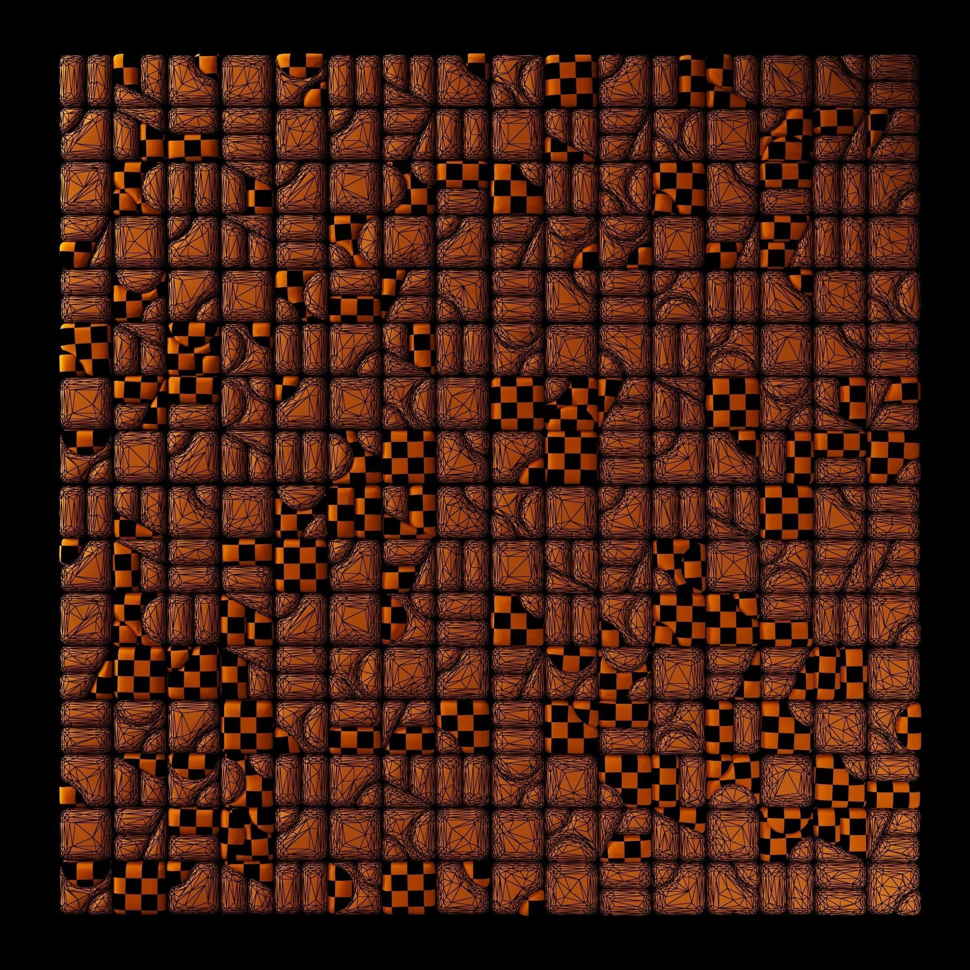 Panel stone smooth clear facture n1 3D model_12