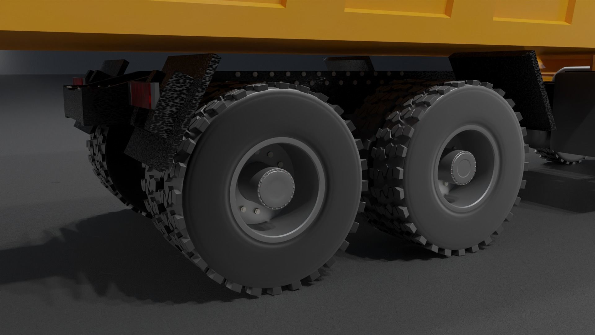 Shacman dump truck 3D model_11