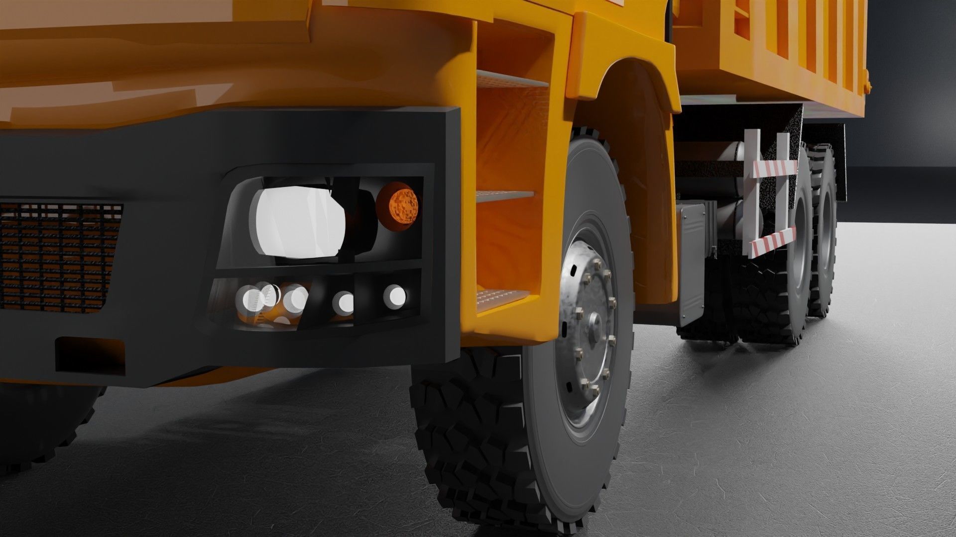 Shacman dump truck 3D model_8