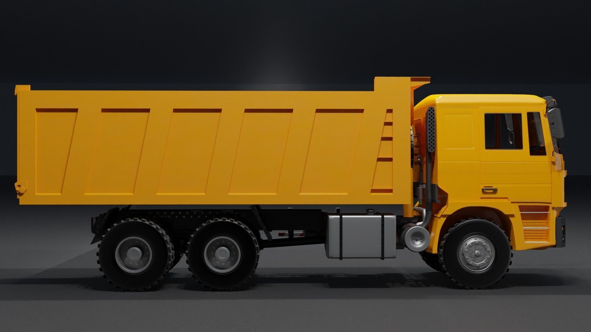 Shacman dump truck 3D model_5