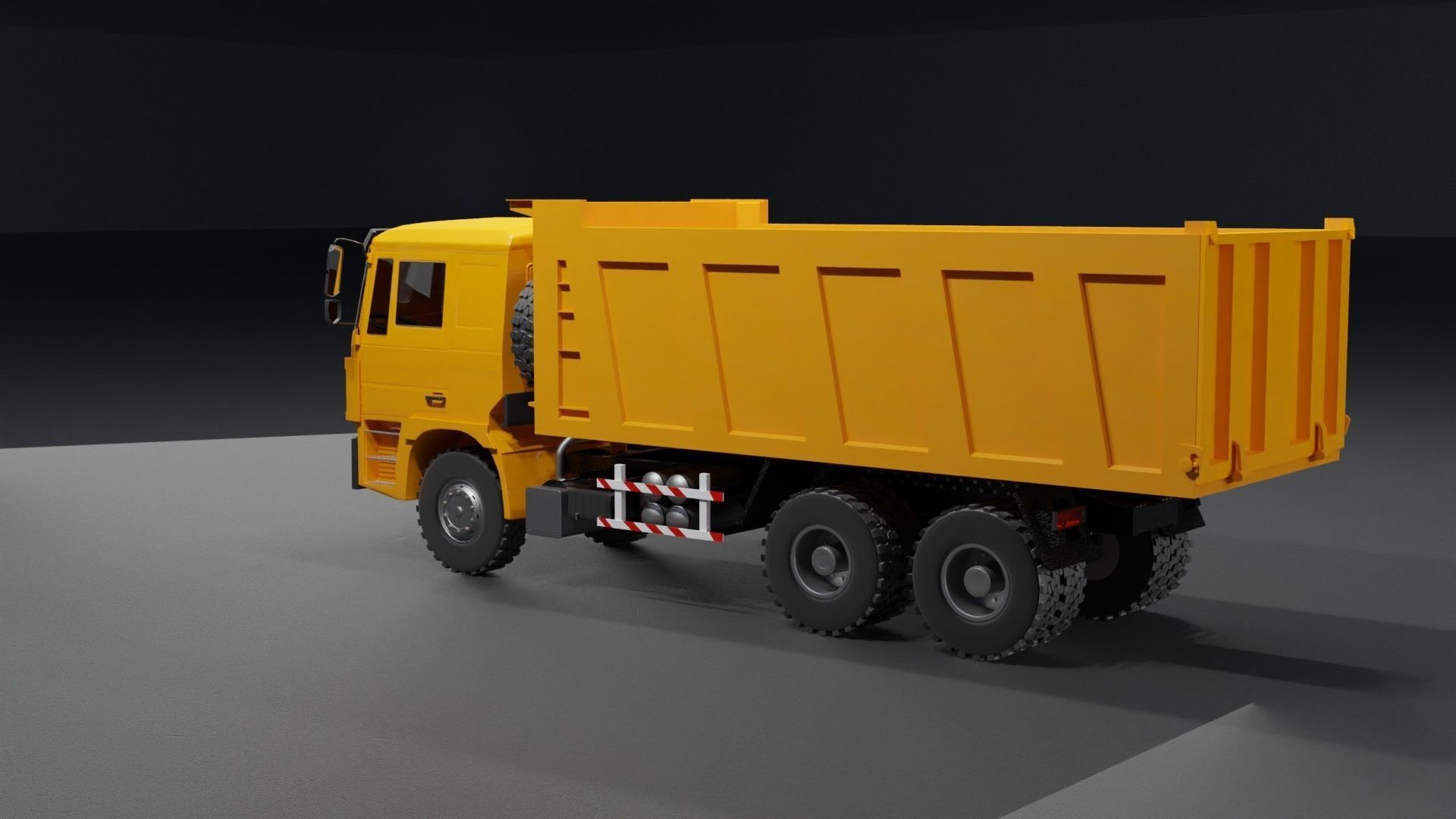 Shacman dump truck 3D model_2