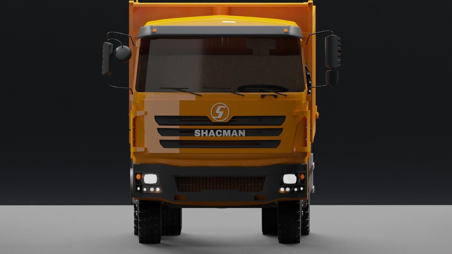 Shacman dump truck 3D model_1
