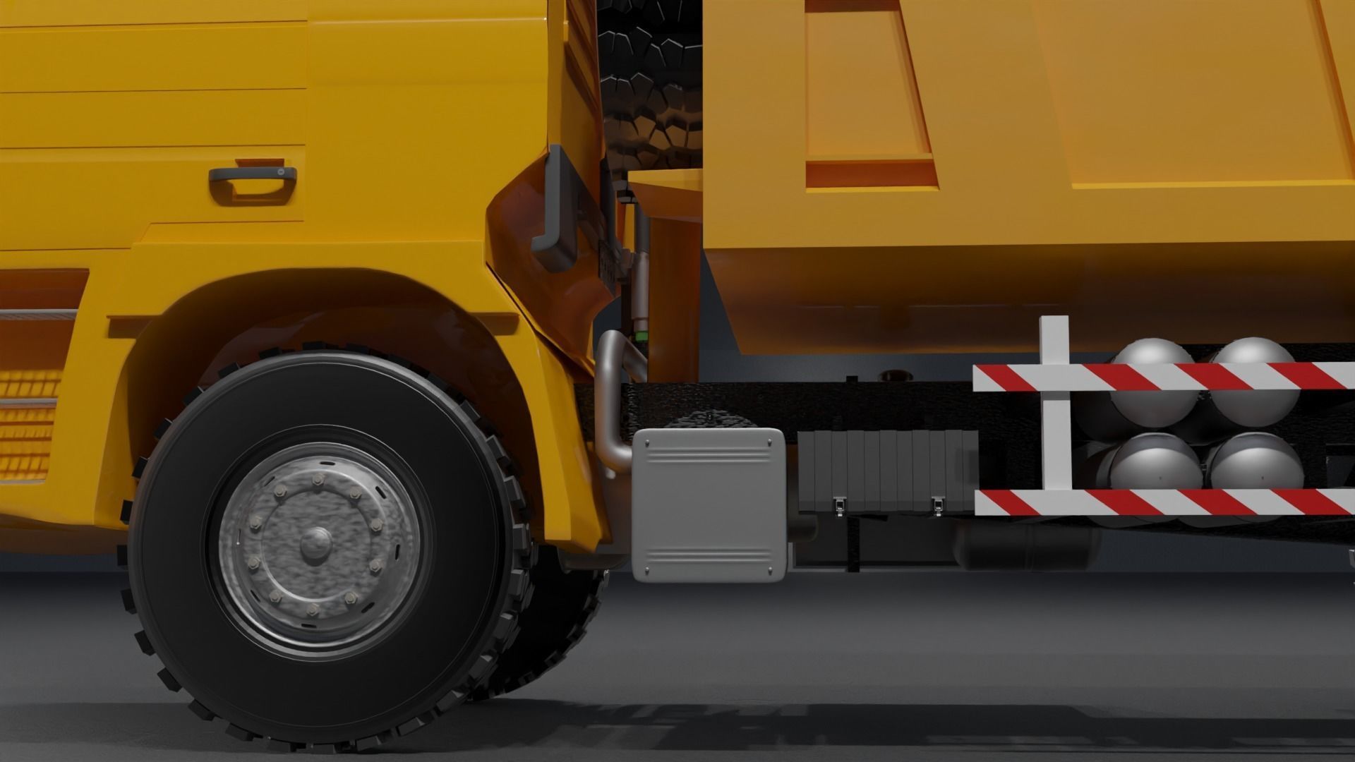 Shacman dump truck 3D model_3