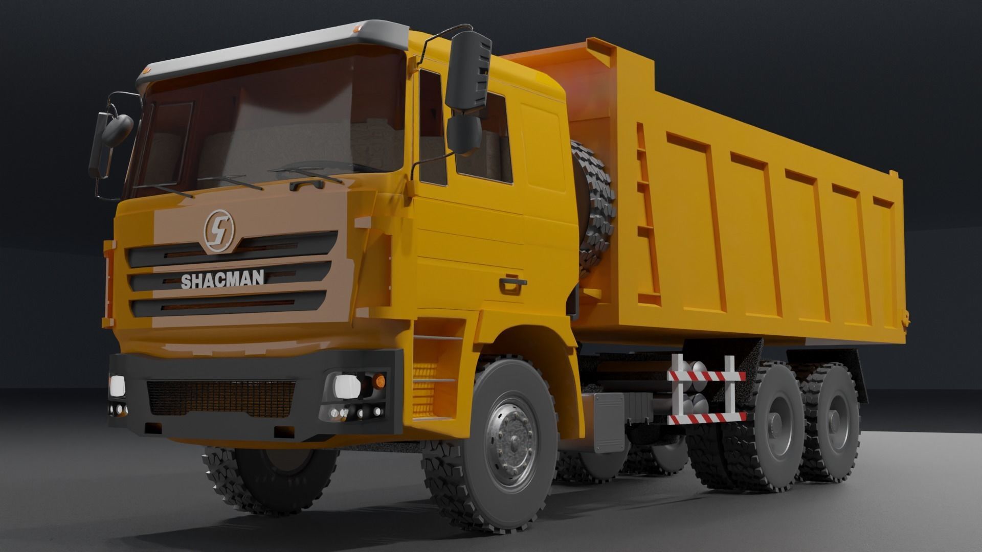 Shacman dump truck 3D model_0