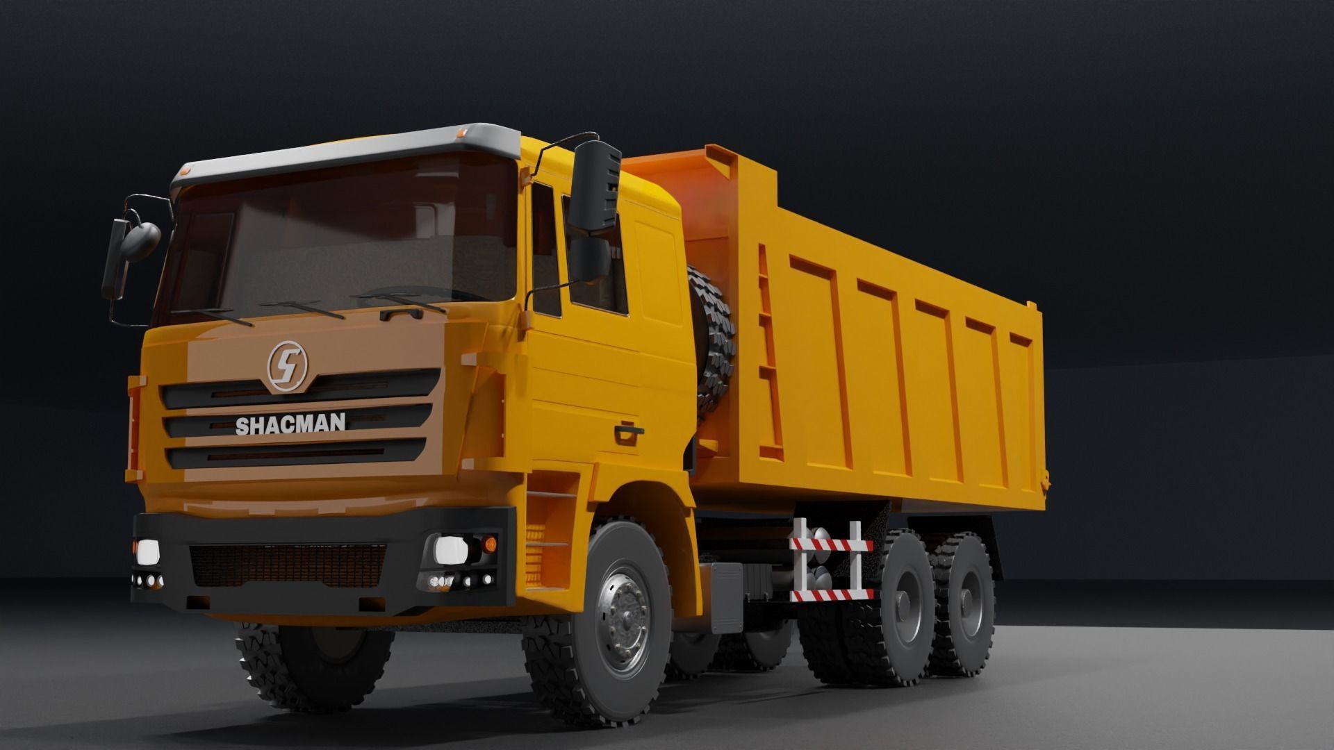 Shacman dump truck 3D model_13
