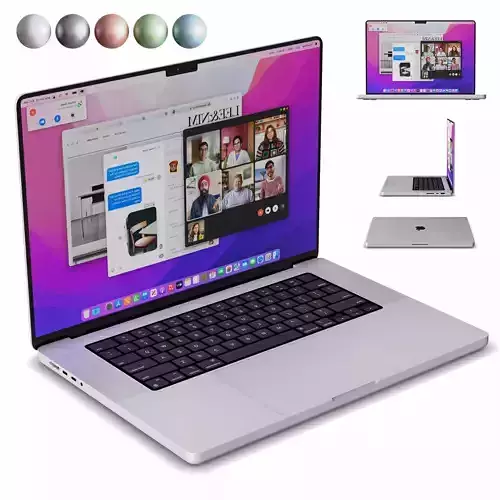 New Macbook PRO 5 Color 3D model