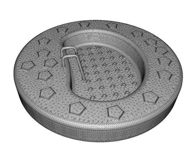 Cartoon Swimming Pool Low-poly 3D model_3