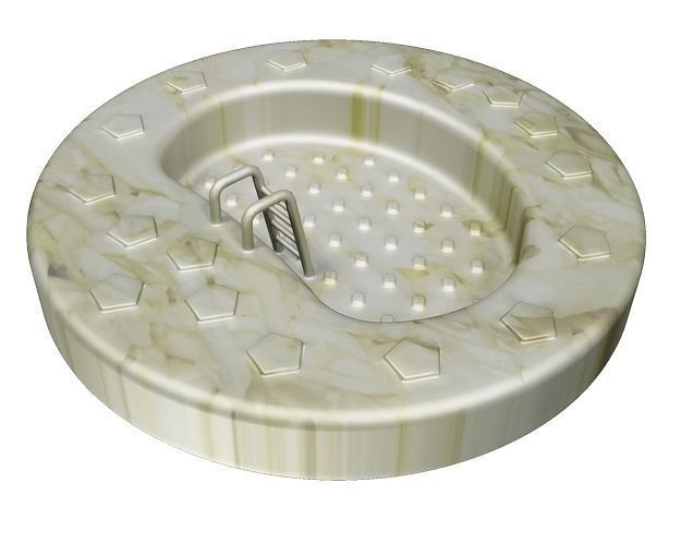 Cartoon Swimming Pool Low-poly 3D model_1