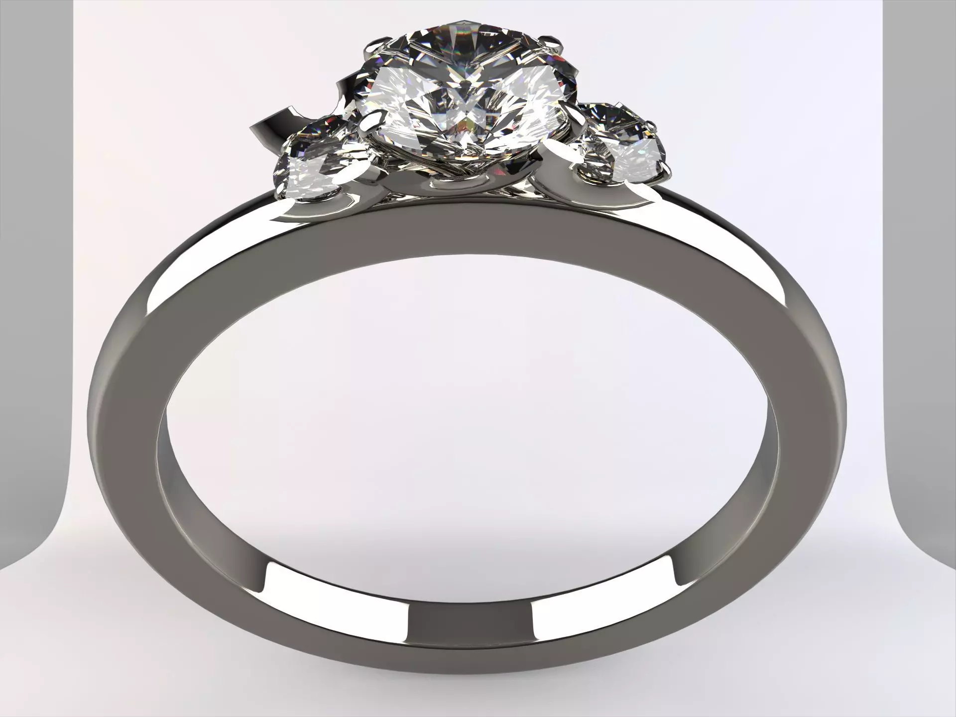 Rings Diamond 3D print model_0