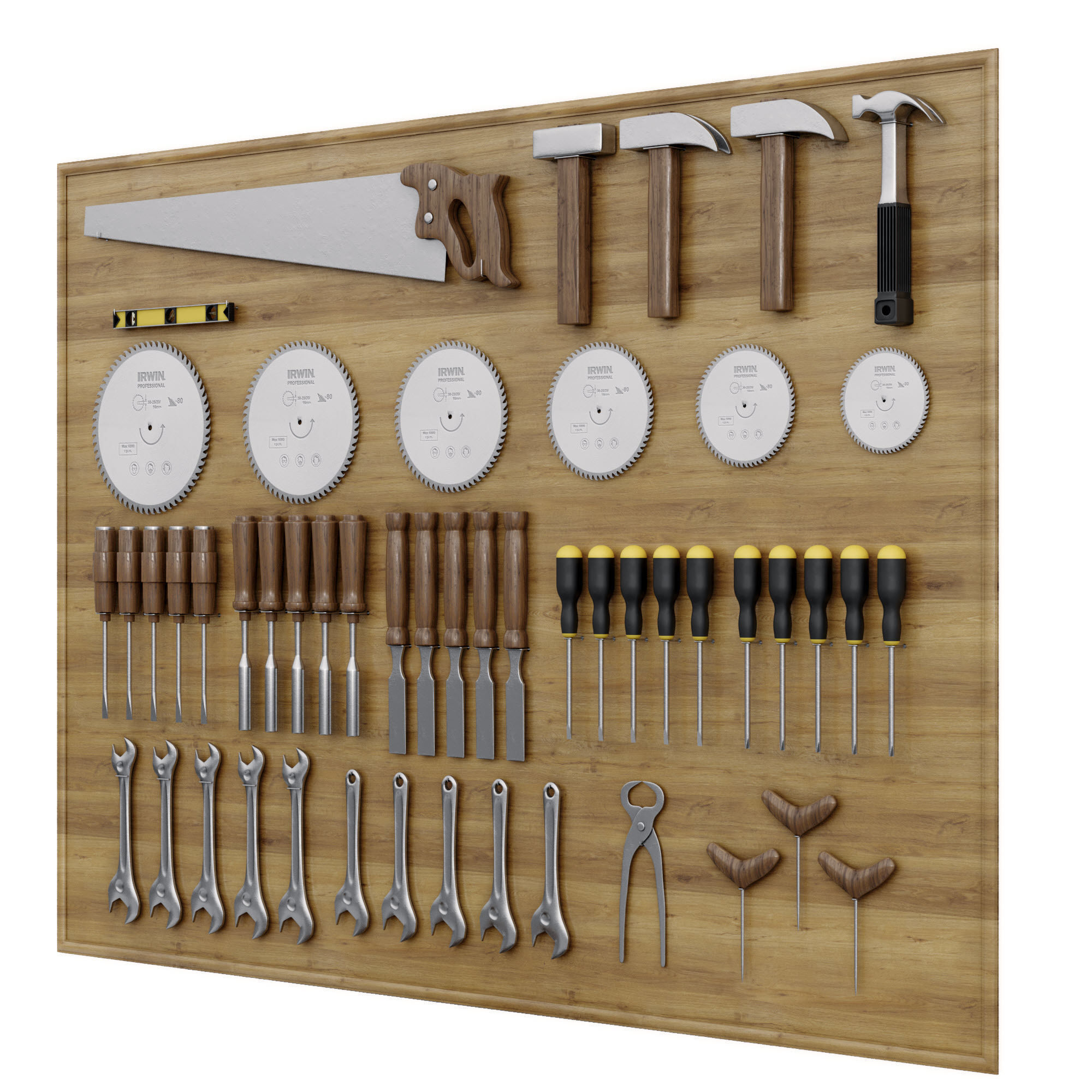 Carpentry Tools 3D model_5