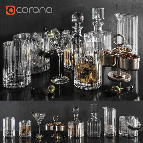 Restoration hardware Barware set01 3D model