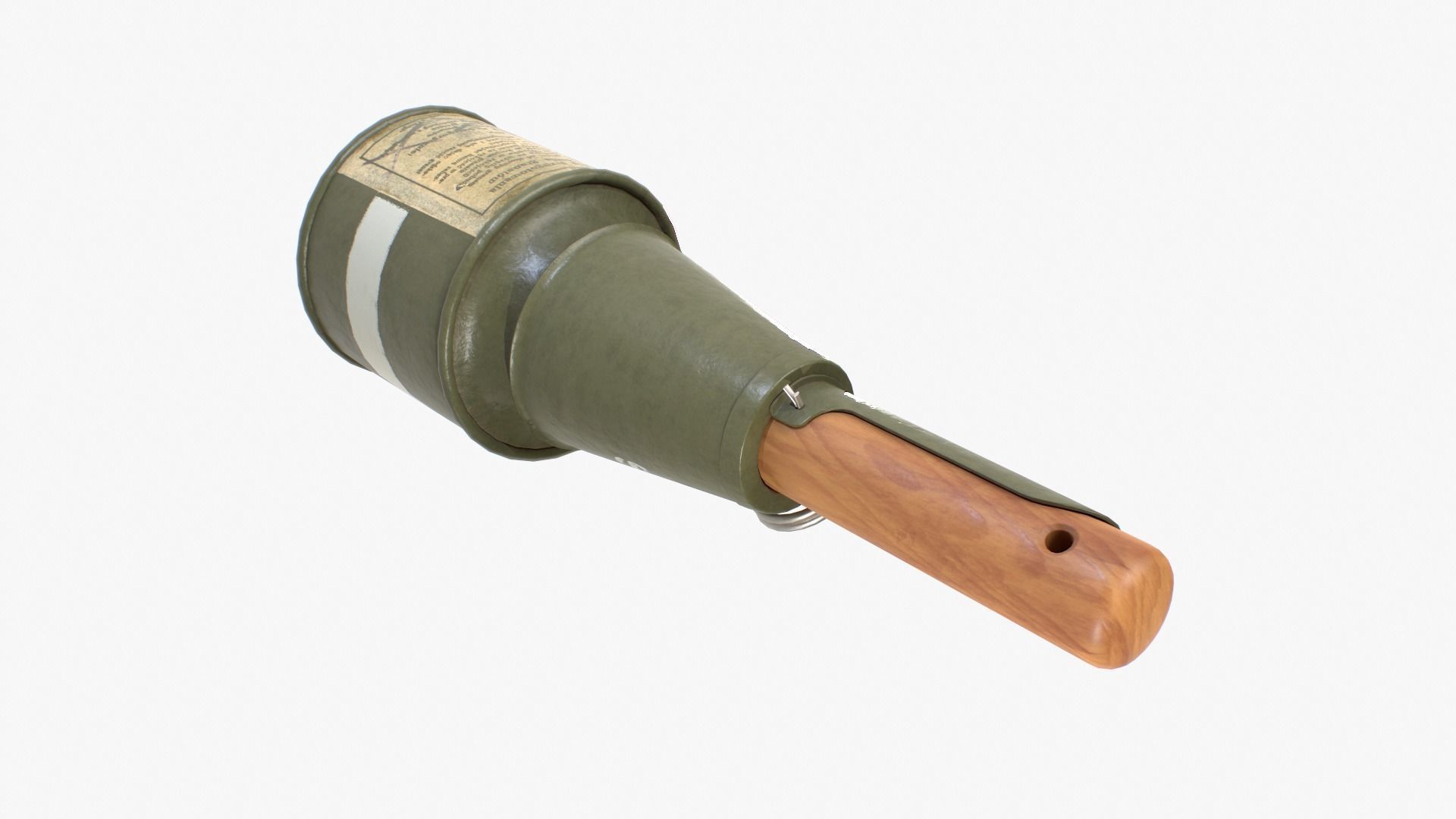 Grenade RPG-43 clean Low-poly 3D model_4