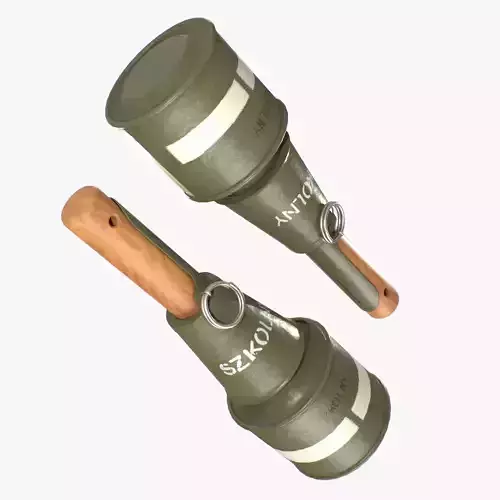 Grenade RPG-43 clean Low-poly 3D model