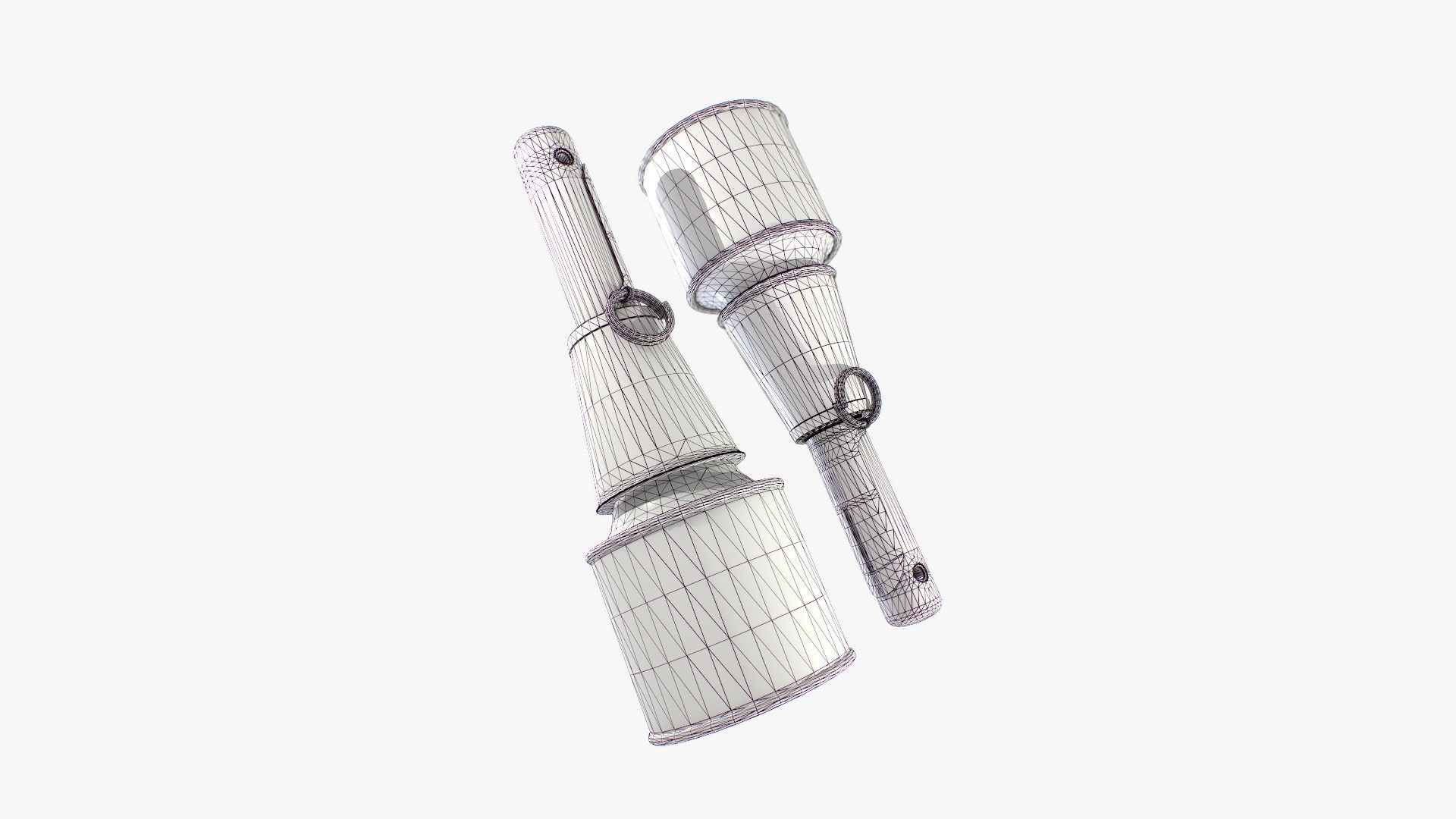 Grenade RPG-43 clean Low-poly 3D model_9