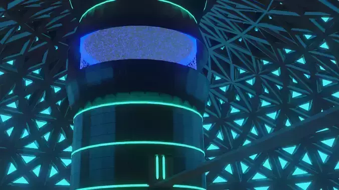 Cyberpunk location concept