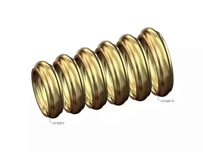 Round dome statement ring US sizes 5to10