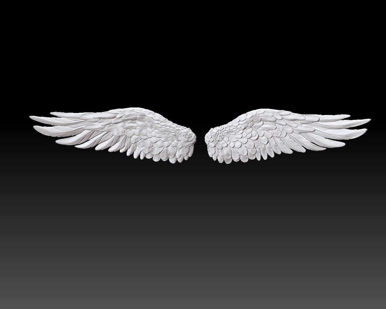 angel wings 3d model 2 3D print model_7