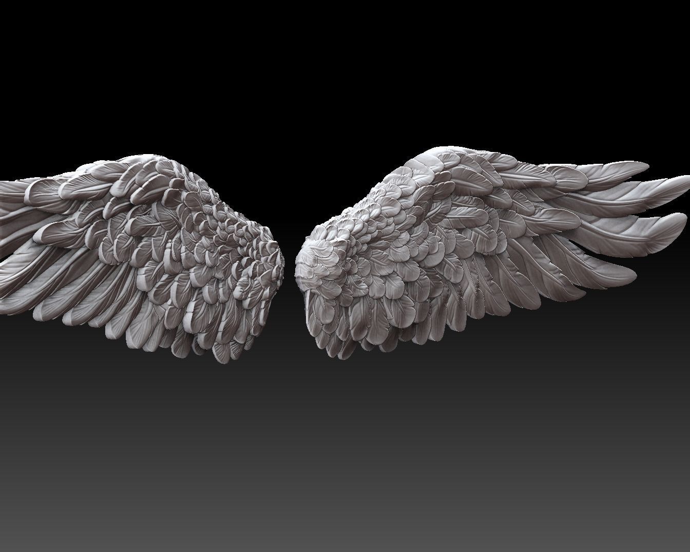 angel wings 3d model 2 3D print model_3