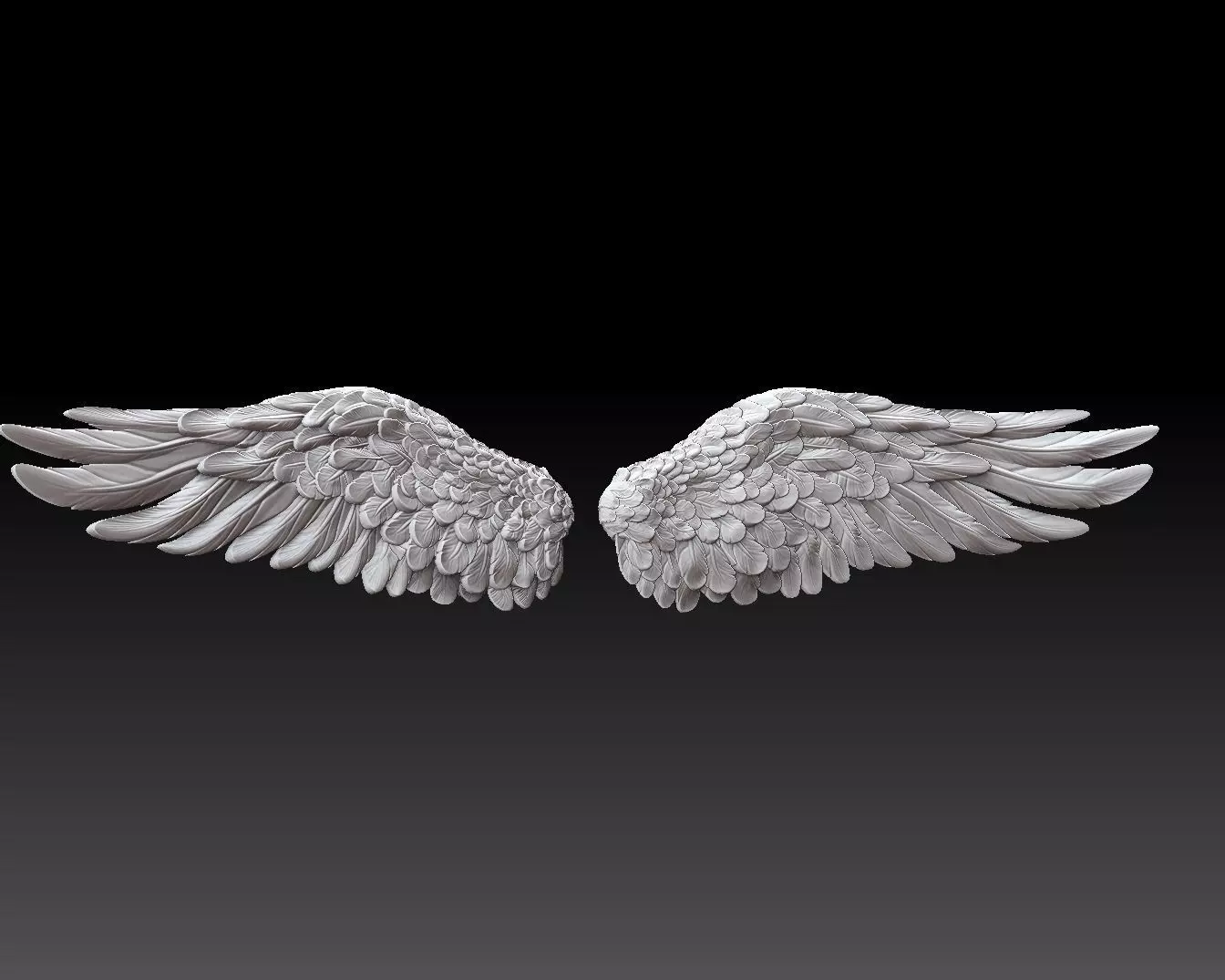 angel wings 3d model 2 3D print model_0