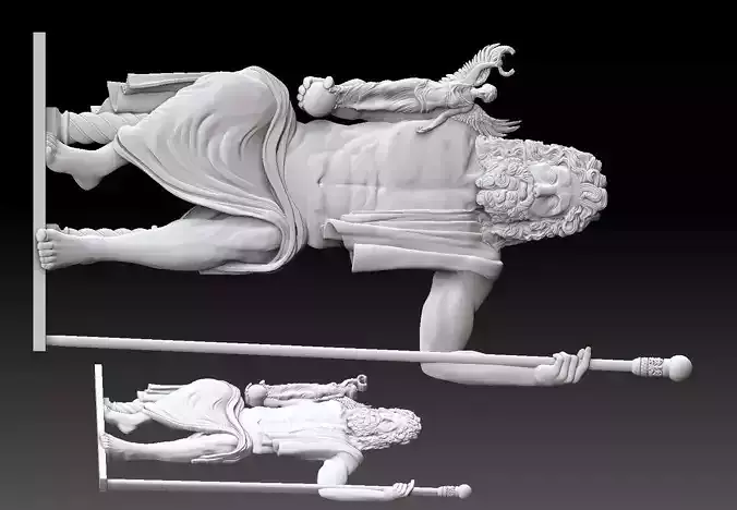 Zeus holding Nike CNC MODEL 