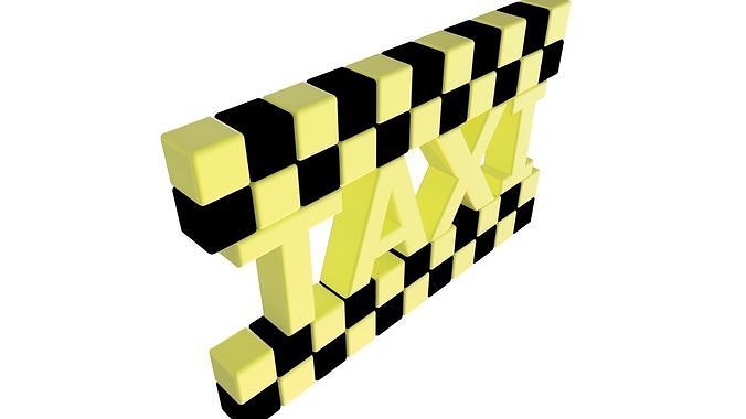TAXI ICON 3D print model