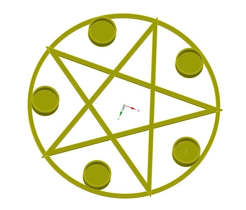 Gothik pentagram collection _9