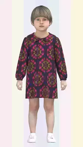 Kid Girls tie dye Dress