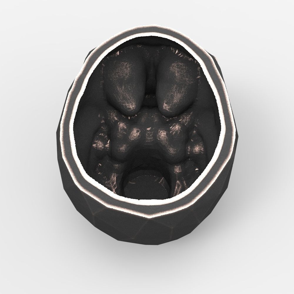  Low-poly skull for 3d print 3D print model_5