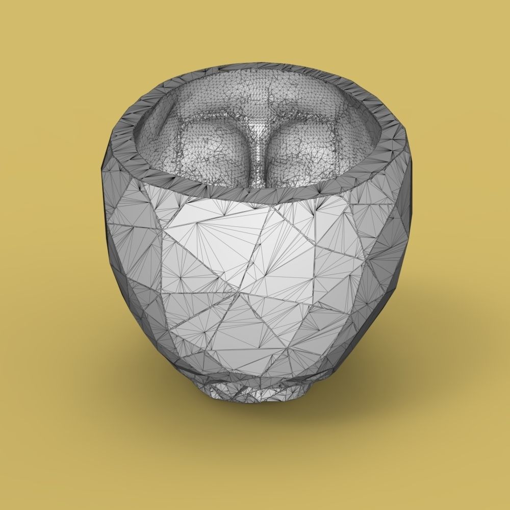  Low-poly skull for 3d print 3D print model_39