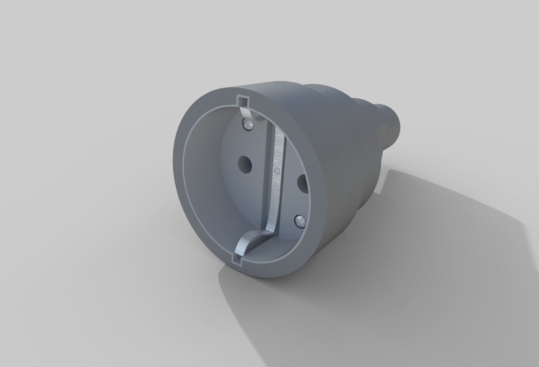 industrial plug and socket 3D model_9