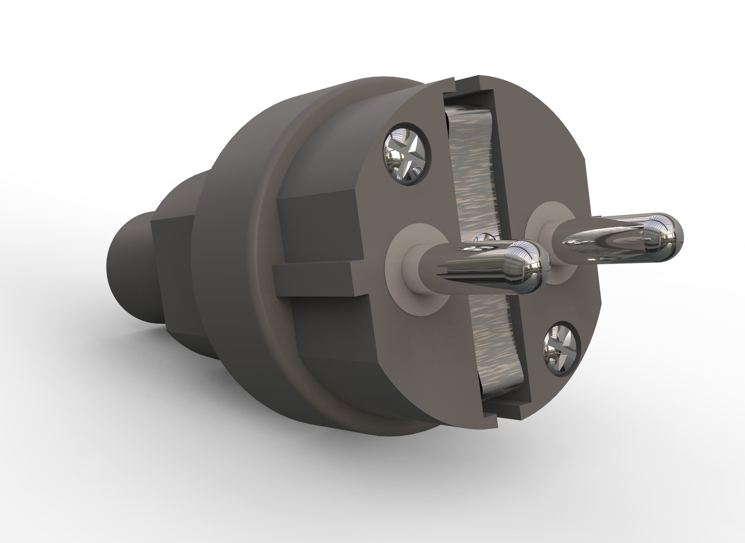 industrial plug and socket 3D model_11